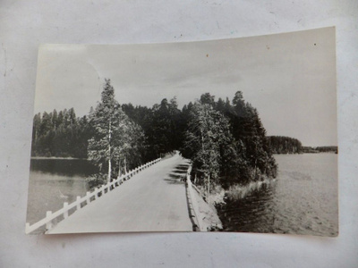 VANHA Postikortti Punkaharju 1953