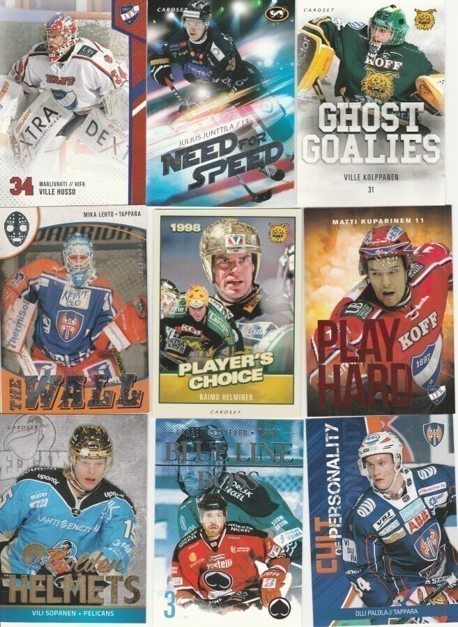 2014/15 Cardset ser. 1 ja 2 perus ja erikoiskortit