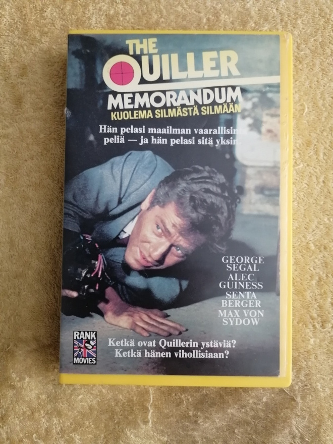 THE QUILLER MEMORANDUM - KUOLEMA SILMÄSTÄ SILMÄÄN VHS