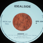 7" IDEALSIDE - Asseri - single 1990 pop rock n roll EX - pikkukuva 1