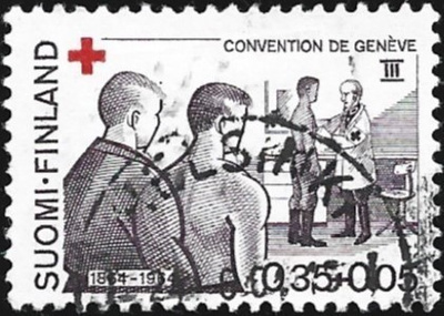 1964 Punainen Risti 0,35 + 0,05 mk leimattu LaPe 590