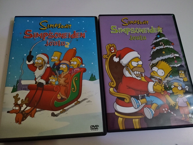 The Simpsons joulu 1 ja 2 dvd