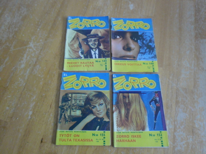 El Zorro-lehtiä;  vuosi 1971-1972 ( 5 kpl)