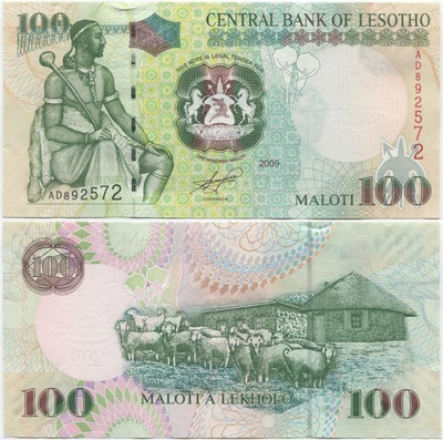 Lesotho 100 Maloti 2009 (P-19e) UNC