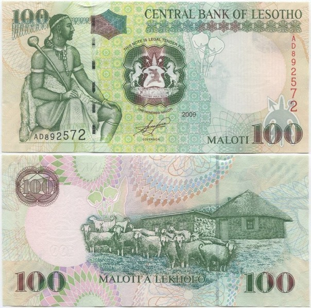 Lesotho 100 Maloti 2009 (P-19e) UNC