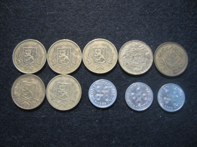 10 kpl 5 markkaa - 1930-1959