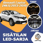 Renault Captur (MK1) Sisätilan LED-sarja 12-osai - pikkukuva 1