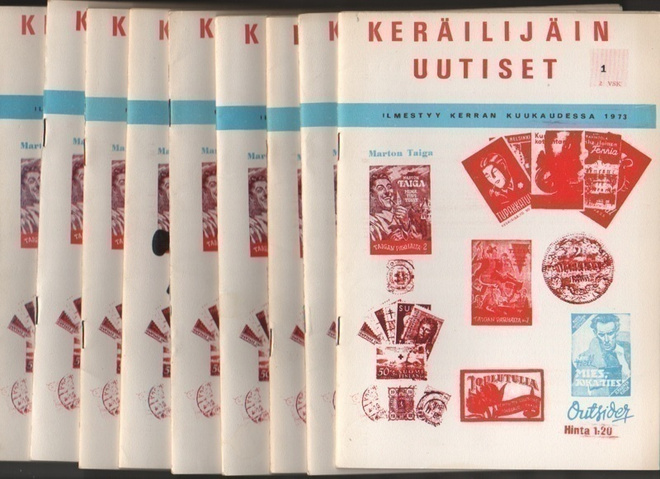 Keräilijäin uutiset 2. vsk. 1973, nrot 1 - 12, K3