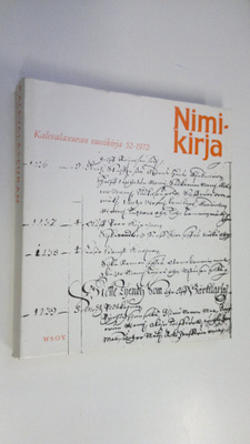 Nimikirja : Kalevalaseuran vuosikirja 58