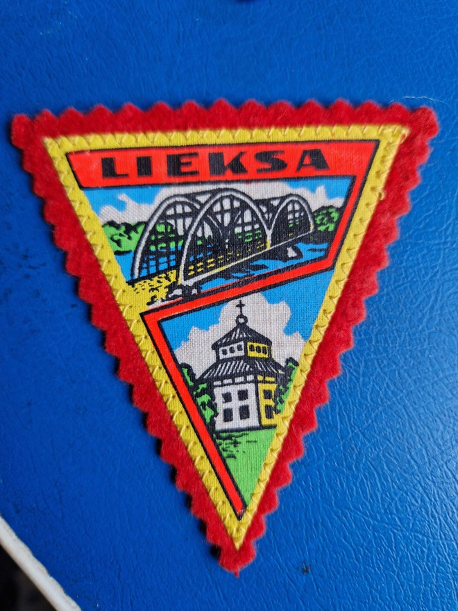 Lieksa vintage kangasmerkki