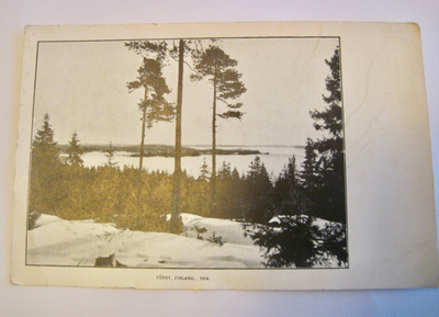 VANHA Postikortti Förby Särkisalo Salo 1914