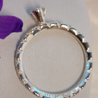 Spinning jewelry, turkoosi kivellä 925 hopea sormus. Koko 17 - pikkukuva 3