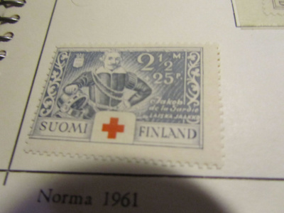 1934 punainen risti 2 1/2+25, postituore