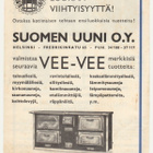 Vanha mainos esite Suomen Uuni Oy - pikkukuva 1