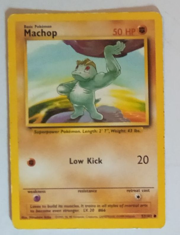 MAATYYPIN POKEMON KORTTI MACHOP, VANHA