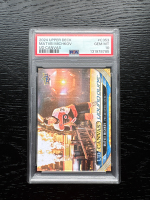 2024-25 Upper Deck Canvas #C353 Matvei Michkov YG (PSA 10)