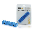 basicXL Palikka USB 2.0 hubi, 4 x A naaras, eri värejä UUSI - pikkukuva 3