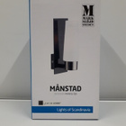 Seinävalaisin Månstad 1lmp (black,black chrome,bath,uusi) - pikkukuva 1