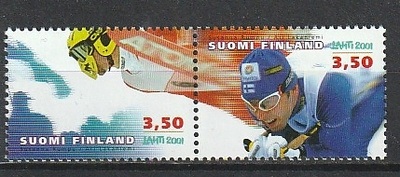 2001 Hiihdon MM-kilpailut merkkipari leimaamattomana**