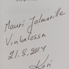 Kari Välimäki : Todensanat : lyhytproosaa (signeerattu, t... - pikkukuva 3