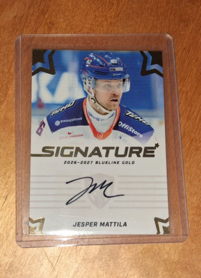 26-27 Blueline Signature Gold Jesper Mattila /40 Tappara
