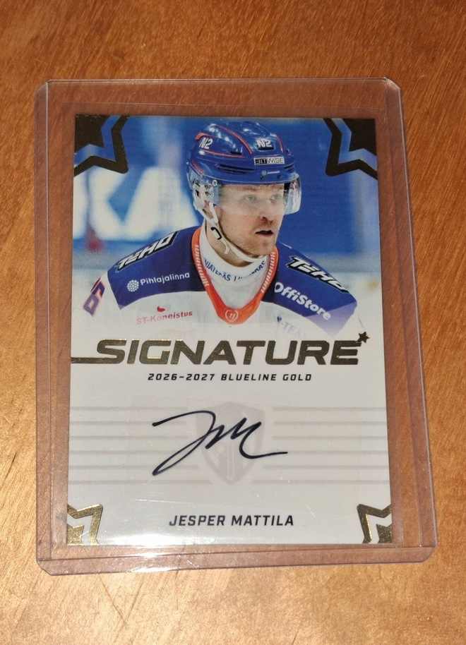 26-27 Blueline Signature Gold Jesper Mattila /40 Tappara
