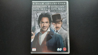 DVD: Sherlock Holmes + Sherlock Holmes:A Game Of Shadows 2DV
