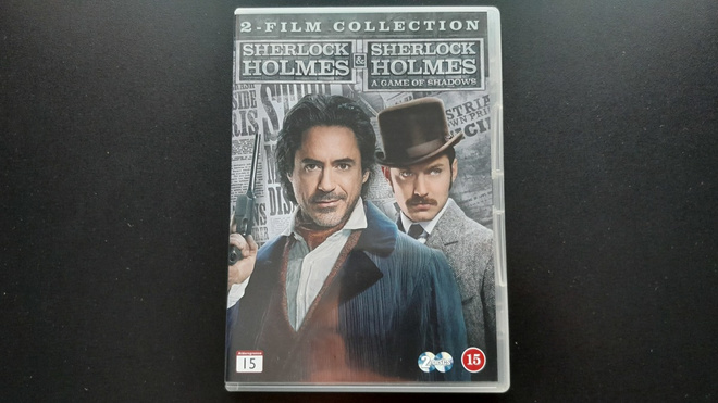 DVD: Sherlock Holmes + Sherlock Holmes:A Game Of Shadows 2DV