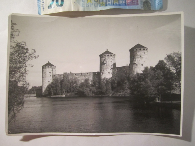 VANHA Valokuva Savonlinna 1930-l Kortin Alkup.Mallikappale