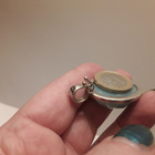 Iso hopea riipus. Esim, helmikaulakoruun laitettava - pikkukuva 5