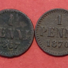 1 penni 1867 ja 1870, huono kunto. HARVINAISET. (KD31) - pikkukuva 1