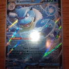 Blastoise ex 009/165 - Scarlet & Violet 151 Double Rare card - pikkukuva 1