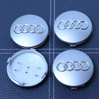 Audi vannekeskiöt – Kromi-Harmaa – 60mm (4kpl sa - pikkukuva 3