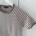 Lyhythihainen slim-fit t-paita rusk/valk koko S - pikkukuva 5