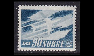 Norja 451 ** SAS 10v (1961)