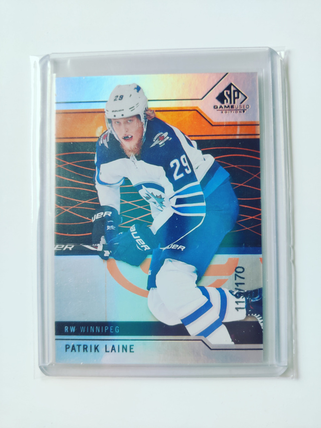 Patrik Laine 18-19 SP Game-Used Orange Rainbow /170