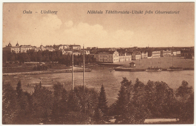 Oulu Näköala Tähtitornista 1920-30