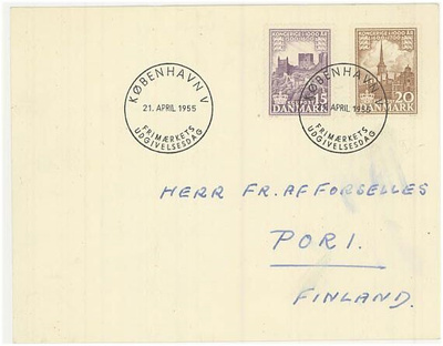 Tanska Mi 344 ja 346 FDC