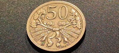 Ceskoslovenska 50 Haleru,1922