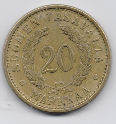 1939 20 markkaa kl8