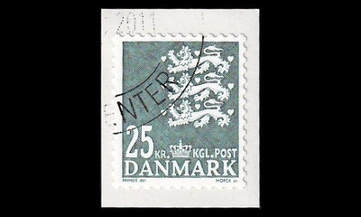 Tanska 1619 o Käyttösarja aaltoviiva 25 Kr (2010)