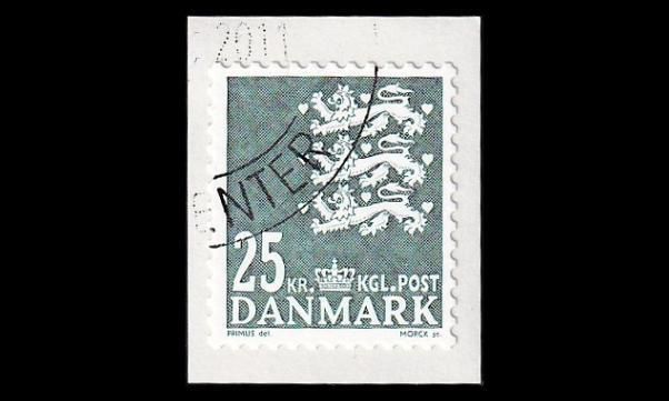 Tanska 1619 o Käyttösarja aaltoviiva 25 Kr (2010)