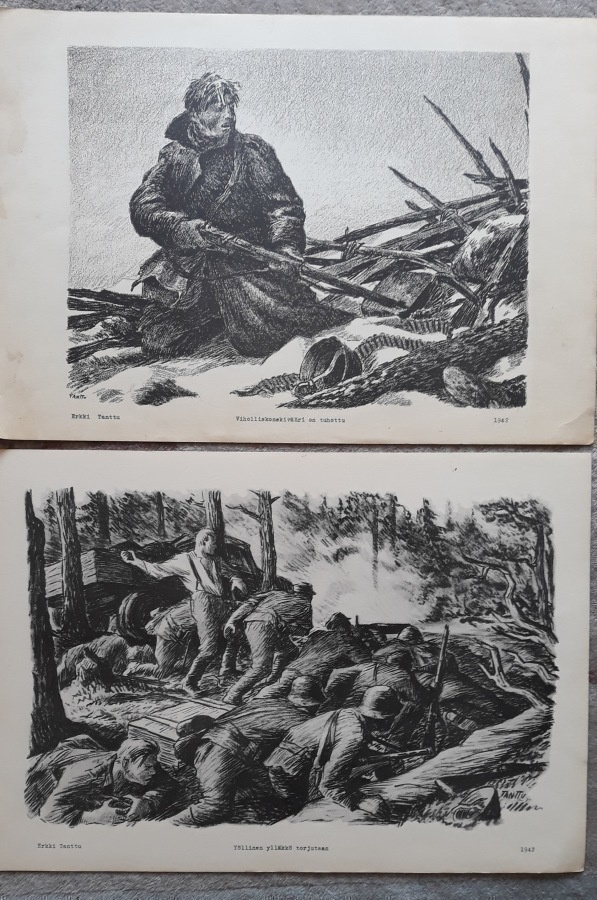 ERKKI TANTTU RINTAMATAIDE 1942 2kpl