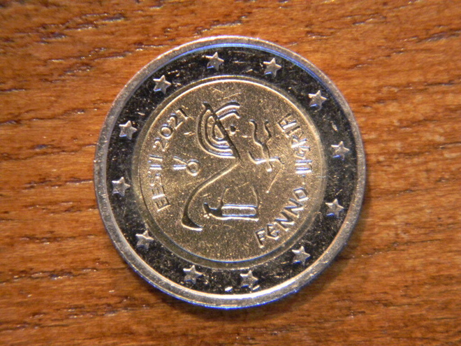 Eesti Viro unc 2021 2 euro juhlaraha "FENNO - UGRIA"