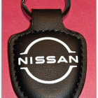 Pieni nahkainen musta Nissan avaimenperä #31513 - pikkukuva 1