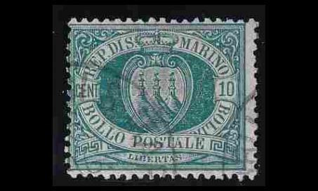 San Marino 14 o Vaakuna 10 C (1892)