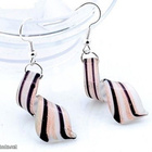 + 444 .. Murano Käsityö Lampwork Taidelasi .. Korvakorut - pikkukuva 3