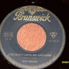 7" RICKY NELSON - I Got A Woman - 1963 single rockabilly EX - pikkukuva 1