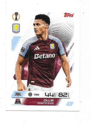2025-26 Topps Match Attax #89 Ollie Watkins , Aston Villa