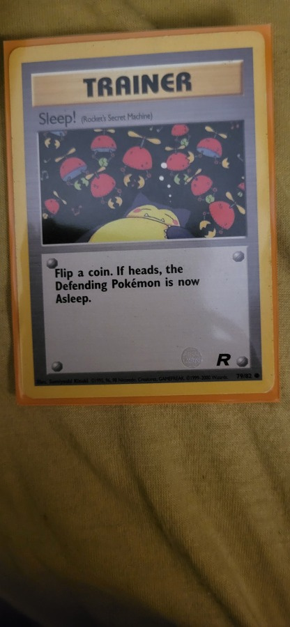 Sleep! (TR 79) Team Rocket card